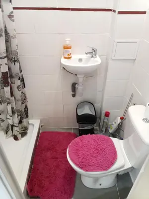 Salle de bains dans l'établissement Résidence les jardins secrets