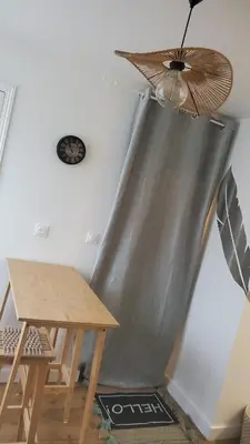 Cuisine ou kitchenette dans l'établissement appartement Le bohème