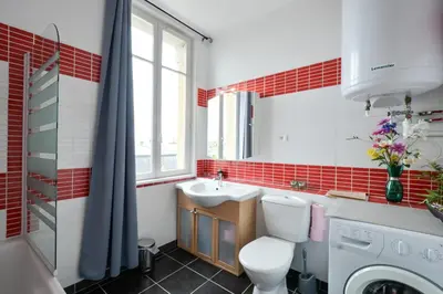 Salle de bains dans l'établissement La Mignonette