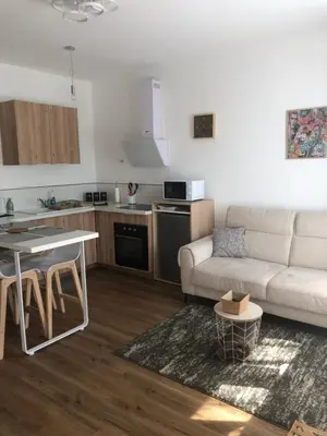 Cuisine ou kitchenette dans l'établissement Casa Armando, beau F2, 2 places de parking clos, proche Disneyland
