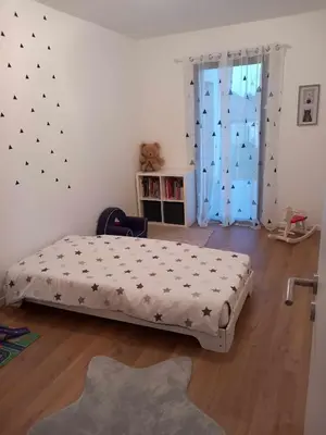 Un ou plusieurs lits dans un hébergement de l'établissement Maison contemporaine