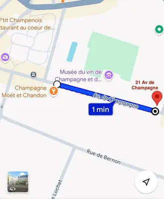Plan de l'établissement Le 21 Avenue de Champagne