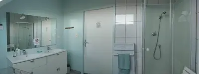Salle de bains dans l'établissement Au Coeur des Champs