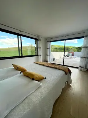 Un ou plusieurs lits dans un hébergement de l'établissement Loft avec Vue