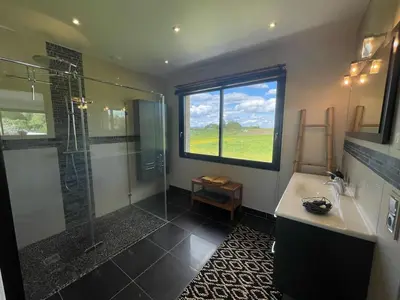 Salle de bains dans l'établissement Loft avec Vue