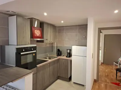 Cuisine ou kitchenette dans l'établissement residence Saint Eloi