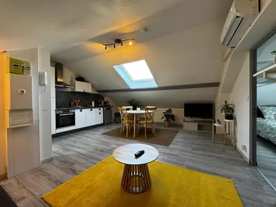 Cuisine ou kitchenette dans l'établissement Chez Antonella centre Reims