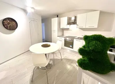 Cuisine ou kitchenette dans l'établissement Lodge Spa Privâtes champagne