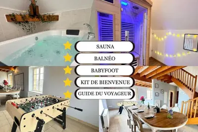 Plan de l'établissement S Baylevéd'Air duplex vue château, Balnéo et sauna