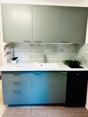 Cuisine ou kitchenette dans l'établissement Un appartement en centre ville , à 2 pas du château de Villers Cotterets