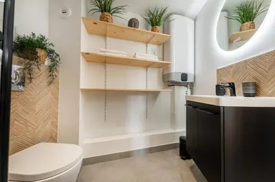 Salle de bains dans l'établissement Le Petit Saint Martin - Duplex - Cœur de ville