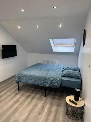 Un ou plusieurs lits dans un hébergement de l'établissement Confortable Studio - Centre ville
