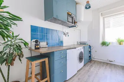 Cuisine ou kitchenette dans l'établissement Azul Cosy charmant proche centre
