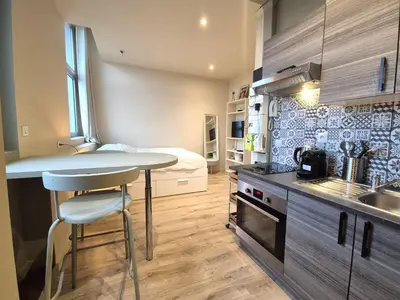 Cuisine ou kitchenette dans l'établissement Rome - Tout proche de la Cathédrale de Reims