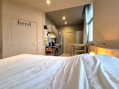 Cuisine ou kitchenette dans l'établissement Rome - Tout proche de la Cathédrale de Reims