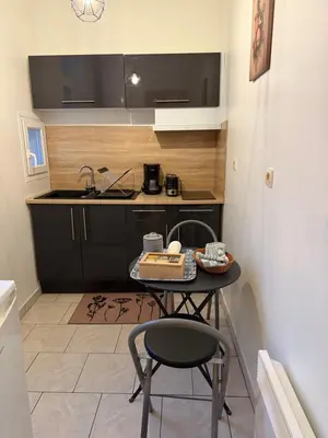 Cuisine ou kitchenette dans l'établissement Le Shamma lodge
