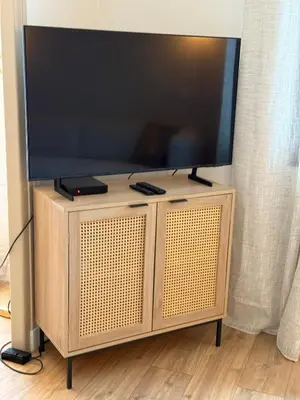 Télévision ou salle de divertissement dans l'établissement Maison cosy à Moyvillers classée de tourisme 3 étoiles