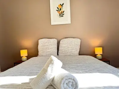Un ou plusieurs lits dans un hébergement de l'établissement Studio B5 - Centre-Ville Meaux - Proche Disneyland
