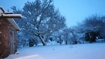 L'établissement Chambre Privée chez Guillaume en hiver
