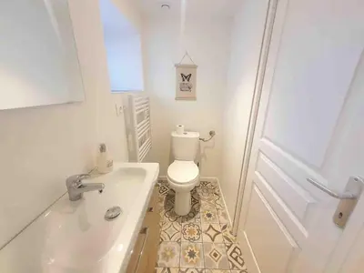 Salle de bains dans l'établissement Le Petite Maison