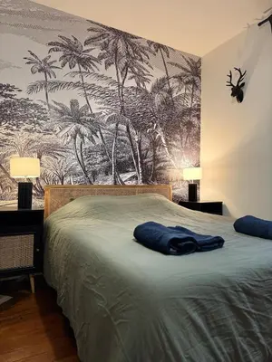 Un ou plusieurs lits dans un hébergement de l'établissement L'écrin des Tanneurs - 110m2 - 2 chambres - Epernay Hyper Centre