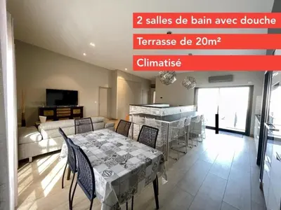 Plan de l'établissement Bel appartement 140m2, terrasse au calme 20m2