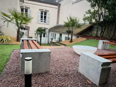 Jardin de l'établissement E Le clos des lumières, maison 13 pers avec jardin