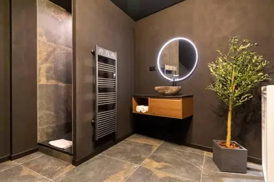 Salle de bains dans l'établissement Honeymoon