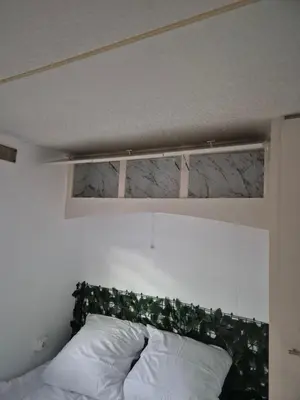 Un ou plusieurs lits dans un hébergement de l'établissement Mobil-Home N 17