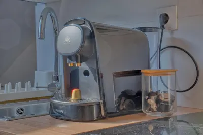 Cuisine ou kitchenette dans l'établissement Le Barbusse
