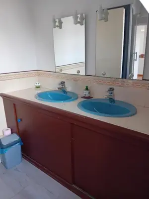 Salle de bains dans l'établissement Les Hirondelles