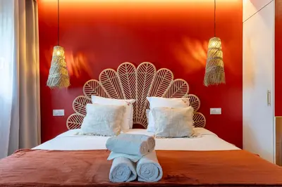 Un ou plusieurs lits dans un hébergement de l'établissement Suite bien être - Sauna & Spa privatif - Baliroom Château Thierry