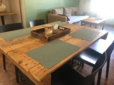Coin salon dans l'établissement Confort et chaleureux 5 min gare