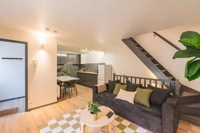 Cuisine ou kitchenette dans l'établissement Le Pastel - 10 couchages - proche Cathédrale