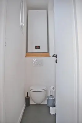 Salle de bains dans l'établissement Antibes