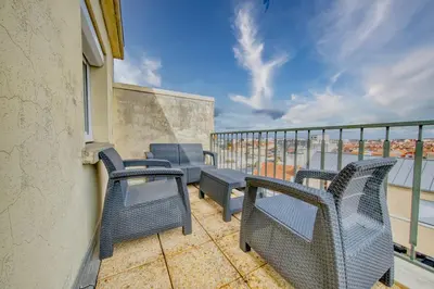 Balcon ou terrasse dans l'établissement Le Vaillant - Rooftop