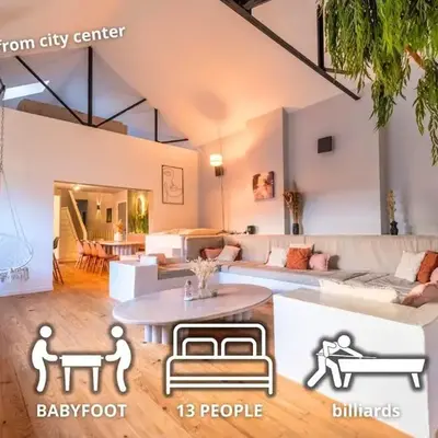 Le Loft Triplex 200M2 avec billard au centre-ville