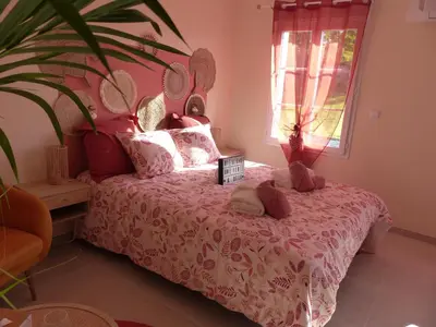 Un ou plusieurs lits dans un hébergement de l'établissement Une virée à deux, gîte et spa