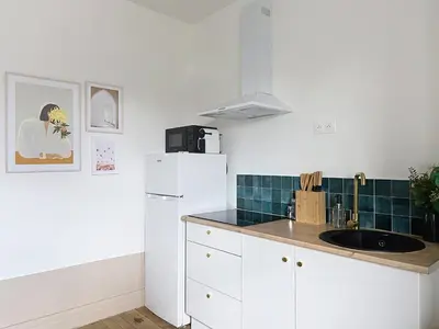 Cuisine ou kitchenette dans l'établissement Vesle- Centre - 2 Chambres