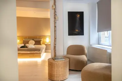 Coin salon dans l'établissement Ô pied du château