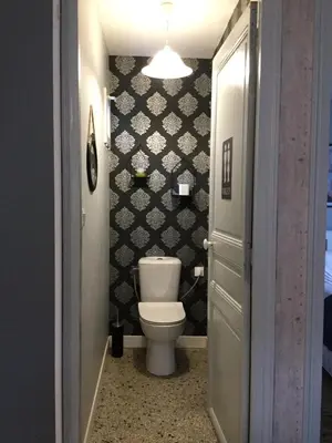 Salle de bains dans l'établissement Résidence Molière M3