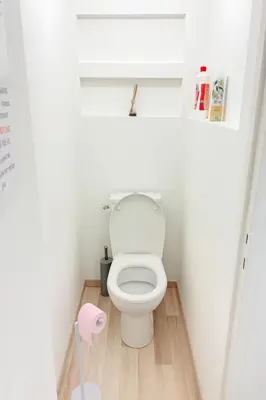 Salle de bains dans l'établissement Séjourner chez Roto