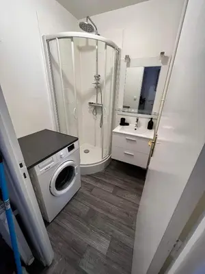 Salle de bains dans l'établissement Appartement Châlons en champagne