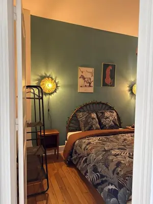 Un ou plusieurs lits dans un hébergement de l'établissement La Pura Vida - à 2 minutes à pied de lAisne