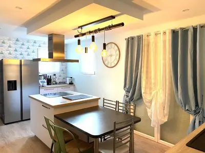 Cuisine ou kitchenette dans l'établissement Grace