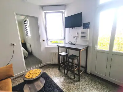 Cuisine ou kitchenette dans l'établissement Le Clos Saint Martin