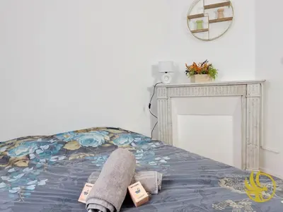 Un ou plusieurs lits dans un hébergement de l'établissement Le Spacieux, Gare et Centre, Idéal Pro