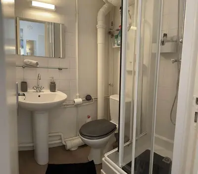 Salle de bains dans l'établissement Bright and renovated 2-room apartment, Center