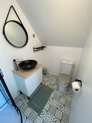 Salle de bains dans l'établissement Jolie duplex avec vue sur forêt