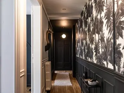 Un ou plusieurs lits dans un hébergement de l'établissement Appartement au pied de la Cathédrale - Reims Centre